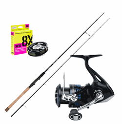 Okuma Epixor Spin 9,2 fod -10/32 gr + Shimano NEXAVE FI 2500 + Fletline